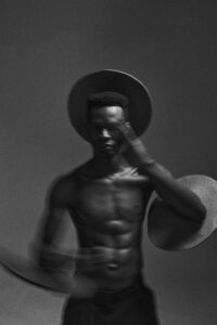 male torso motion blur black and white artistic fashion
